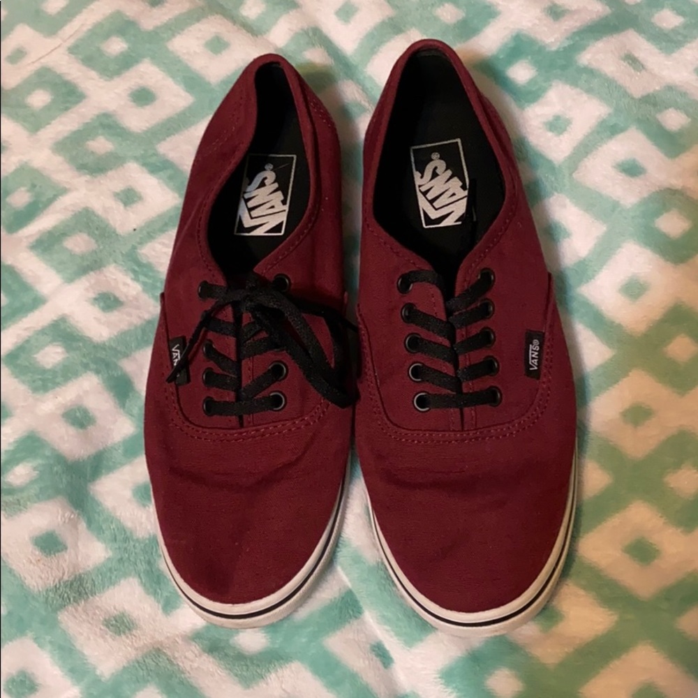 Burgundy Vans
